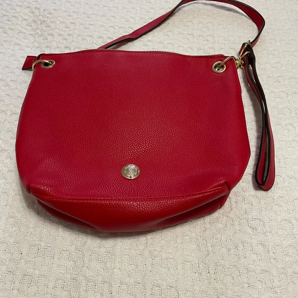 Carlos‎ by Carlos Santana Red and Gold Crossbody Bag~Faux Leather